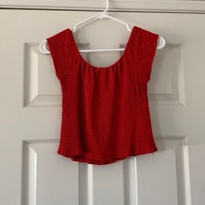 Red brandy Melville top